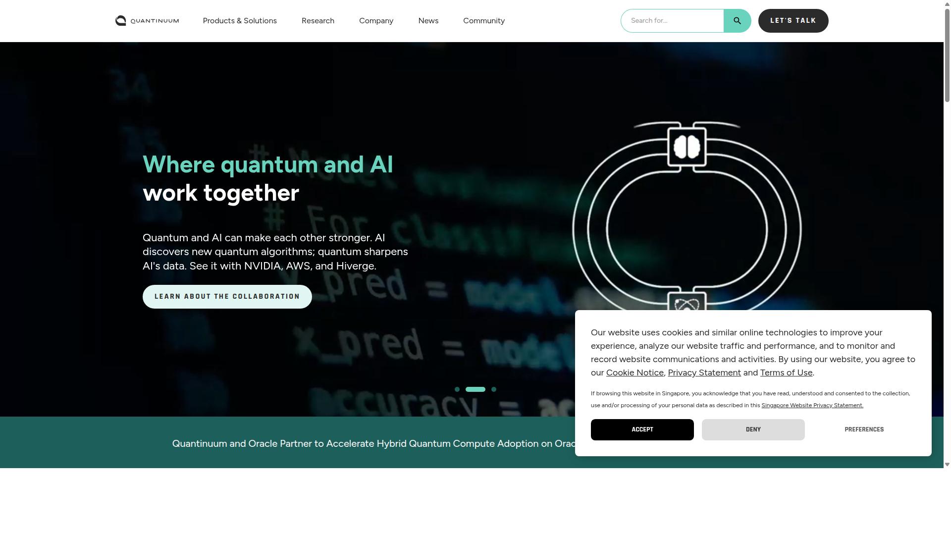Quantinuum Inc. website